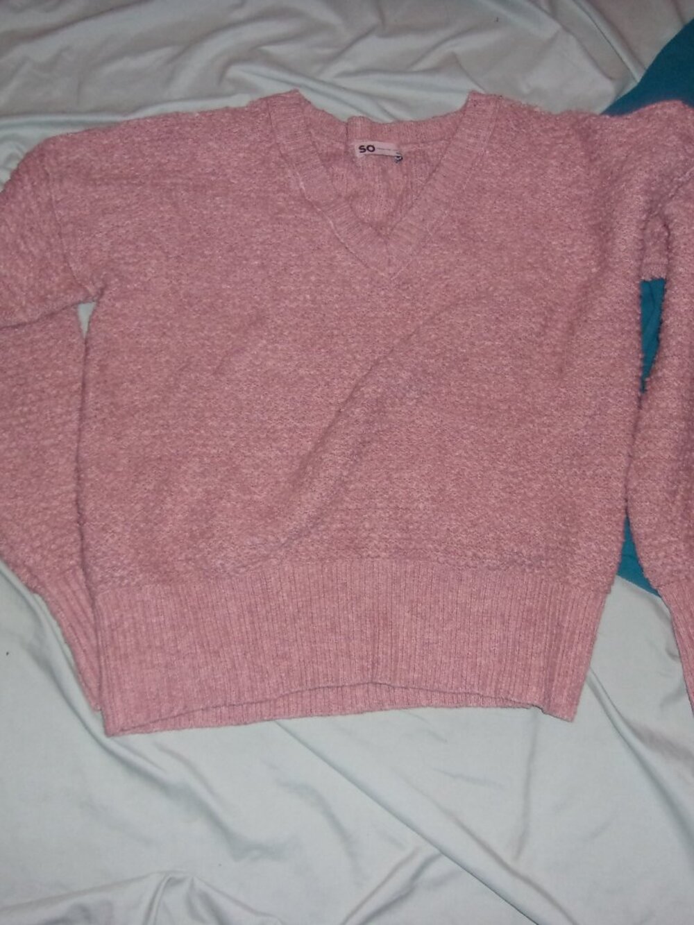 wool size small womens sweater shirt knit thick pink